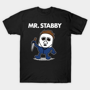 MR. STABBY (white-out) T-Shirt